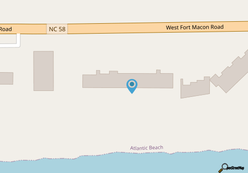 Unwind Poolside, Walk to Shore! Atlantic Beach Gem map location