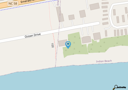 Classic Oceanfront Beach Cottage! map location