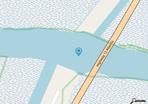 Thorofare Bridge map location