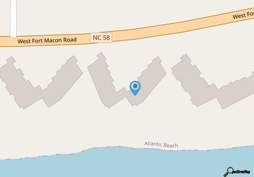 Atlantic Beach Dream Beach Getaway map location