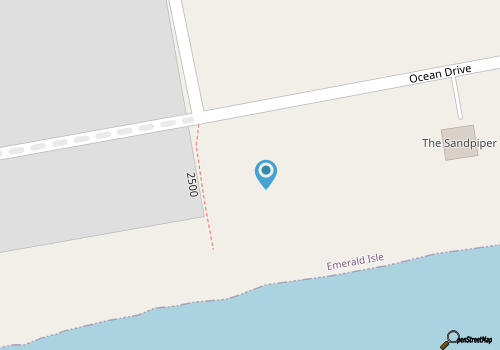 4BR Duplex on Emerald Isle’s Oceanfront” map location