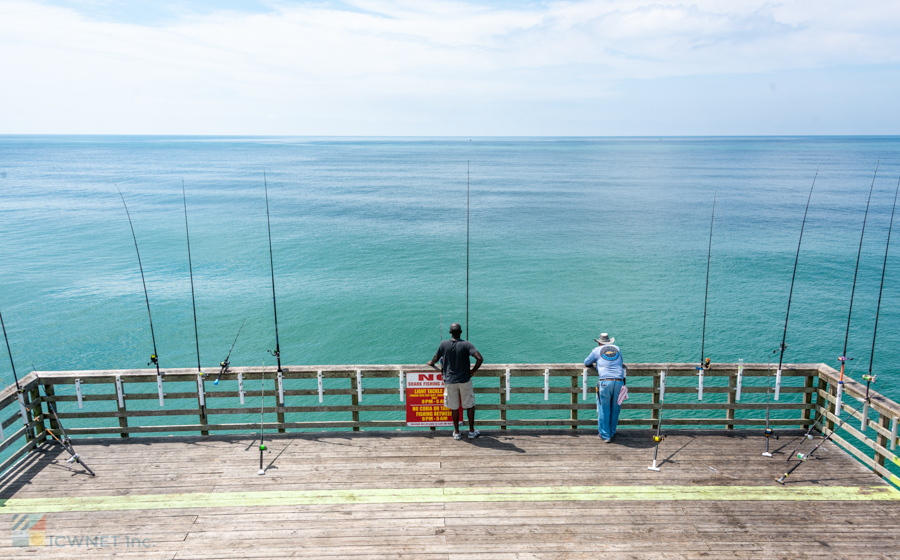 Fishing from Bogue Inlet Pier