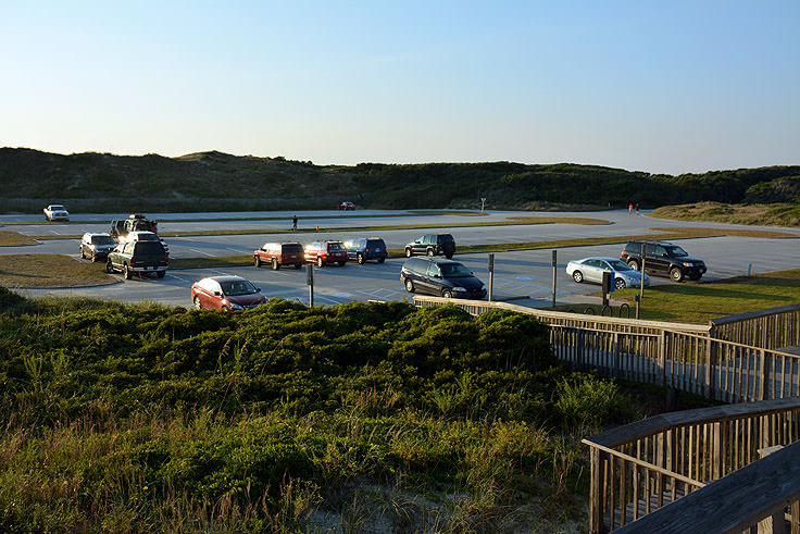 Lots of parking at Picnic Park, Atlantic Beach, NC