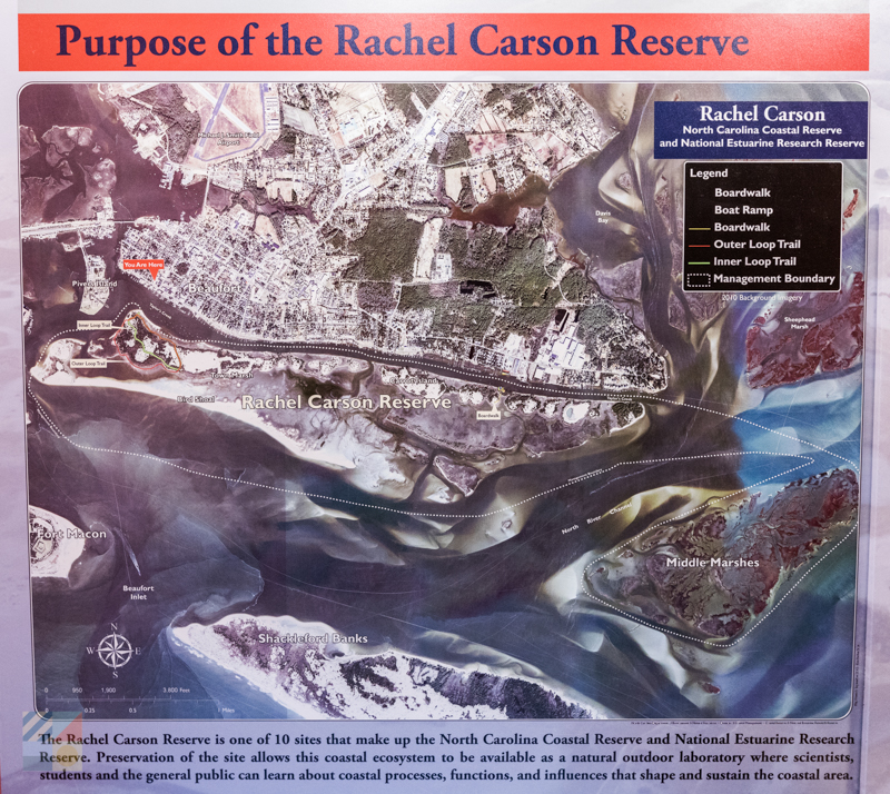 North Carolina Maritime Museum at Beaufort - Rachel Carson Reserve sign