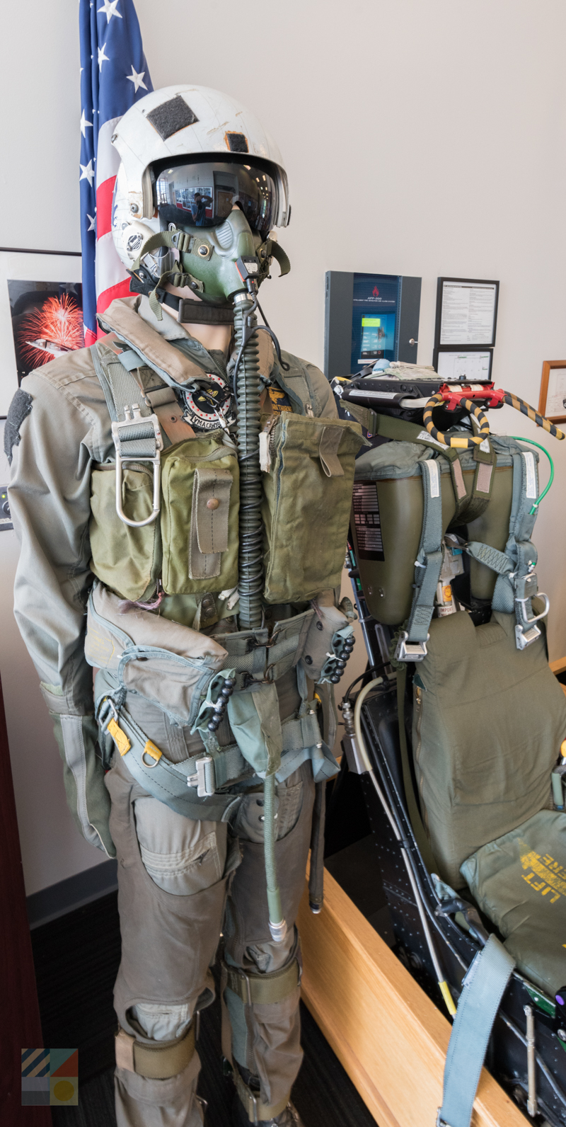 Havelock Tourist and Visitor Center display - pilot suit