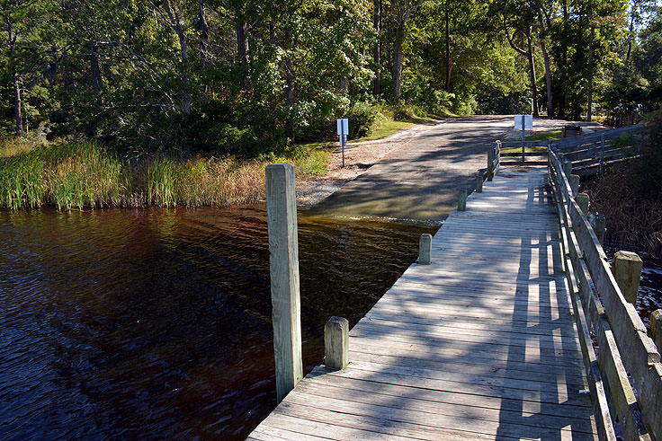 Public boat ramp at Cahooque Creek Recreational Area