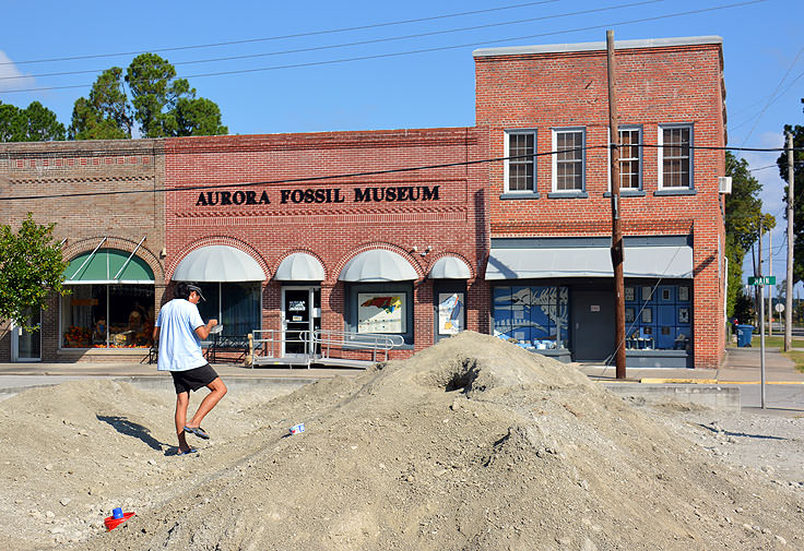 Aurora Fossil Museum building and park