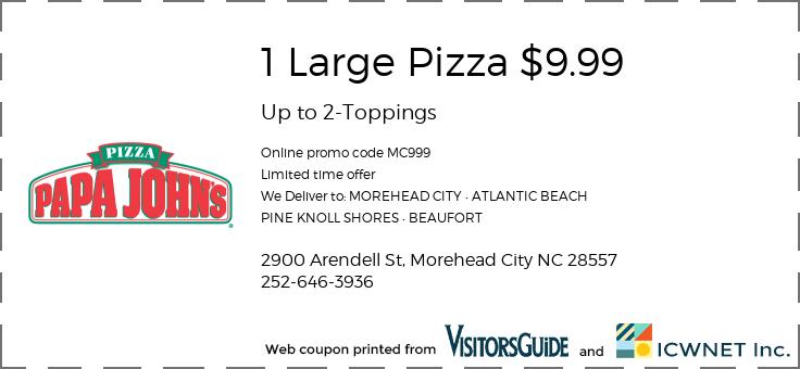 1 Large Pizza $9.99