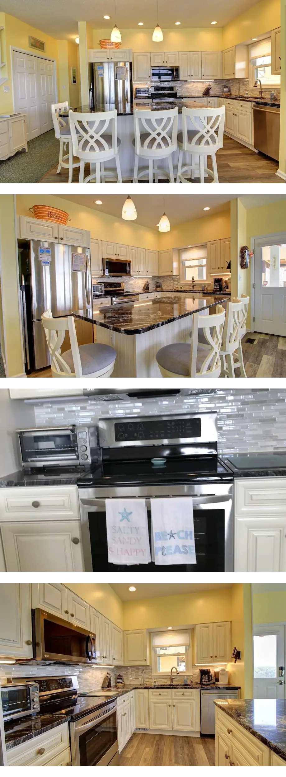 Beautiful sunrises & sunsets from our  5BR oceanfront duplex.  No hidden fees.
