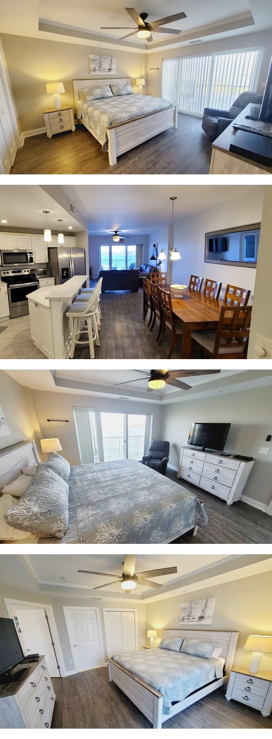 Fantastic Water Views! Pool, Jacuzzi, Gym, and walk to the Beach!