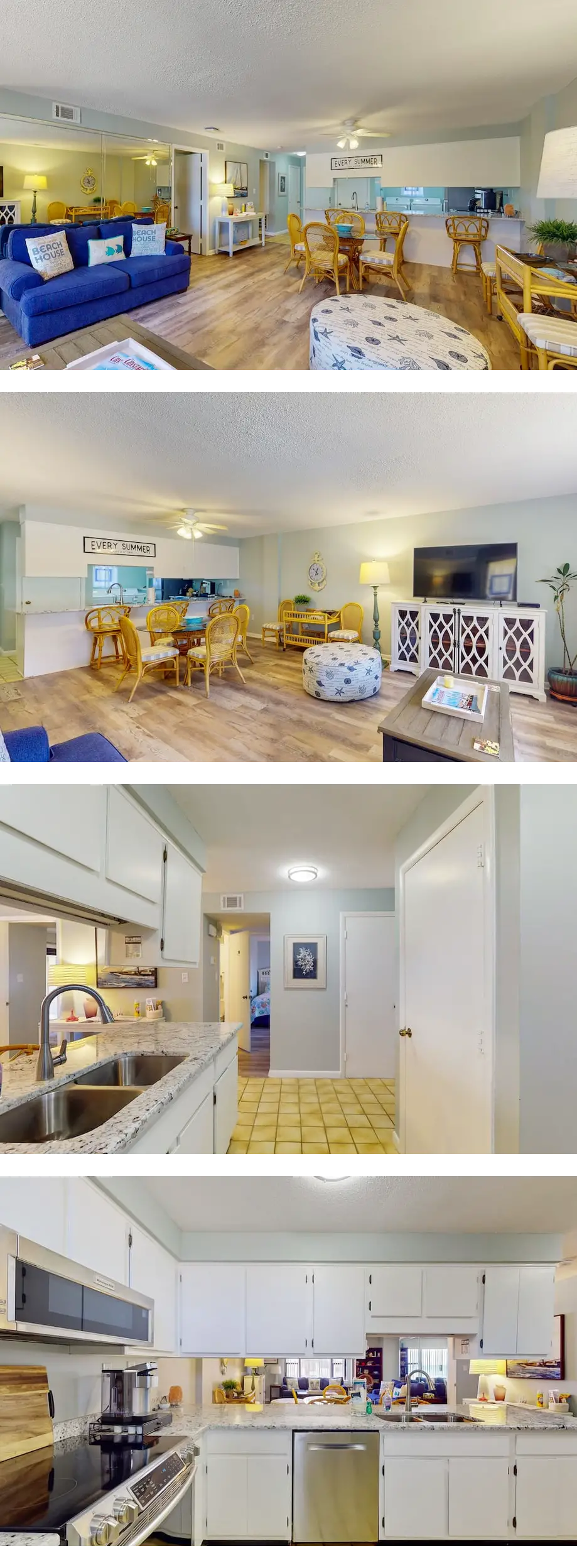 Oceanview, second-floor condo with 4 poo...