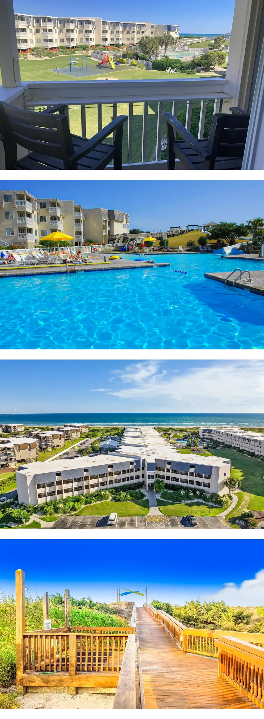 Second-floor courtyard condo with pools,...