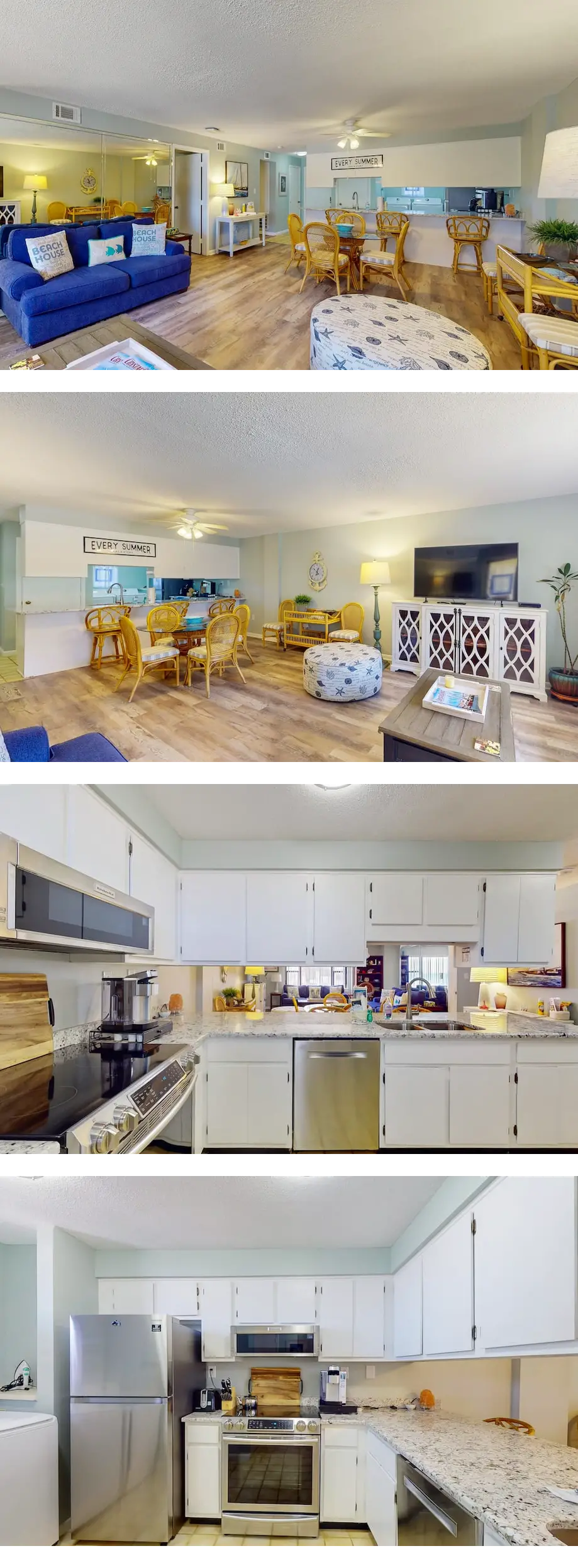 Oceanview, second-floor condo with 4 poo...